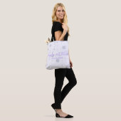 Schwarze und Lila Himmelshochzeit Tasche (Am Model)