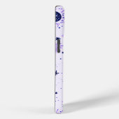 Schwarze und Lila Himmelssonnenmoonsterne Case-Mate iPhone Hülle (Rückseite / Rechts)