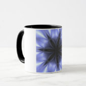 Schwarze und lila Kaleidescope Cofee Schale Tasse (Vorderseite Links)