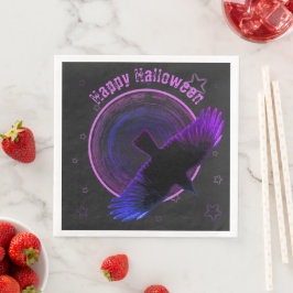 Schwarze und Lila Keile Serviette