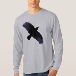 Schwarze und Lila Keile T-Shirt