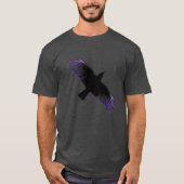 Schwarze und Lila Keile T-Shirt (Vorderseite)
