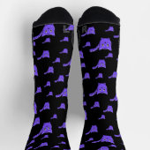 Schwarze und Lila kleine Kätzchen Socken (Oben)
