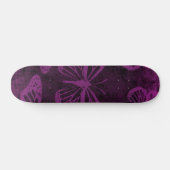 Schwarze und Lila Monarchie Schmetterlingbahn Art Skateboard (Horizontal)