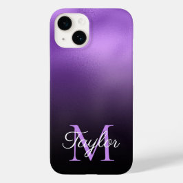 Schwarze und Lila Ombre-Imitate für Lilac Case-Mate iPhone 14 Hülle