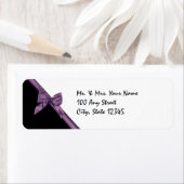 Schwarze und Lila Satin Ribbon (Insitu)