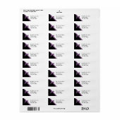 Schwarze und Lila Satin Ribbon (Vorne)