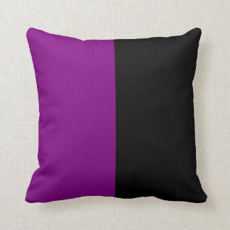 Schwarze und Lila Spaltfarbe Kissen
