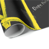 Schwarze und mehrfarbige Graffiti-Kunst Geschenkpapier (Rolleneckpunkt)