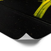 Schwarze und mehrfarbige Graffiti-Kunst Poster (Ecke)