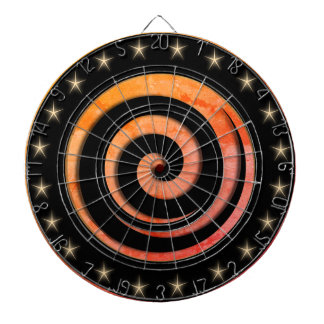 Schwarze und orange regulierte Dart-Scheibe Dartscheibe