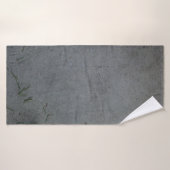 SCHWARZE UND ORANGE STRIPTE FLAG BADEHANDTUCH (Badehandtuch)