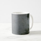 SCHWARZE UND ORANGE STRIPTE FLAG KAFFEETASSE (VorderseiteRechts)