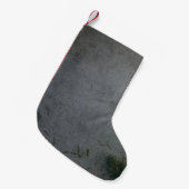 SCHWARZE UND ORANGE STRIPTE FLAG KLEINER WEIHNACHTSSTRUMPF (Vorderansicht (hängend))