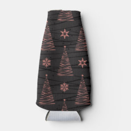 SCHWARZE UND PINKCHRISTMAS BÄUME & STERNE FLASCHENKÜHLER