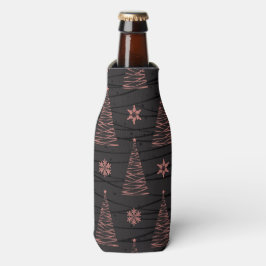 SCHWARZE UND PINKCHRISTMAS BÄUME & STERNE FLASCHENKÜHLER