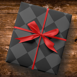 Schwarze und rauchige schwarze Diamanten – Elegant Geschenkpapier