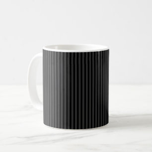 Schwarze und rauchige schwarze schmale vertikale S Kaffeetasse