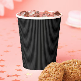 Schwarze und rauchige schwarze schmale vertikale S Pappbecher