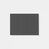 Schwarze und rauchige schwarze schmale vertikale S Post-it Klebezettel (Vorderseite)