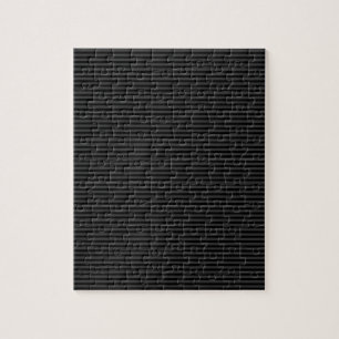 Schwarze und rauchige schwarze schmale vertikale S Puzzle