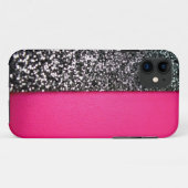Schwarze und rosa Glitzer iPhone 5 Abdeckung Case-Mate iPhone Hülle (Rückseite (Horizontal))