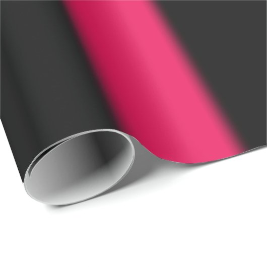 Schwarze und rosa Streifen Geschenkpapier (Rolleneckpunkt)