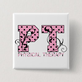 schwarze und rosa Tupfen Pints Button