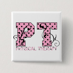 schwarze und rosa Tupfen Pints Button