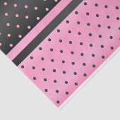 Schwarze und rosa Tupfen Seidenpapier (Ausschnitt)