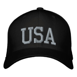 Schwarze und rosa USA Custom Bestickte Baseballkappe