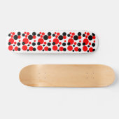 Schwarze und rote Blasen Skateboard (Horizontal)