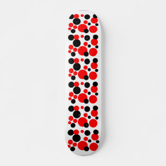Schwarze und rote Blasen Skateboard