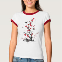 Schwarze und rote Blume