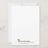 Schwarze und rote gotische einladung (Rückseite)