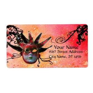 SCHWARZE UND ROTE JESTERMASK , Party