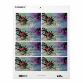 SCHWARZE UND ROTE JESTERMASKE ,Masquerade Party Bl (Vorne)