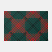 Schwarze und rote Kugeln oder Löcher über grünem H Fußmatte (Vorderseite)