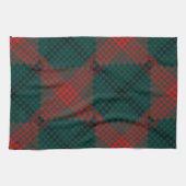 Schwarze und rote Kugeln oder Löcher über grünem H Geschirrtuch (Horizontal)