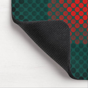 Schwarze und rote Kugeln oder Löcher über grünem H Mousepad