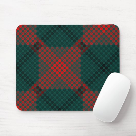 Schwarze und rote Kugeln oder Löcher über grünem H Mousepad (Mit Mouse)