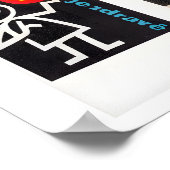 Schwarze und rote Matchbox-Etiketten-Collage, vint Poster (Ecke)