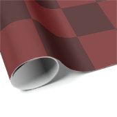 Schwarze und rote Schachbrettmuster Geschenkpapier (Rolleneckpunkt)