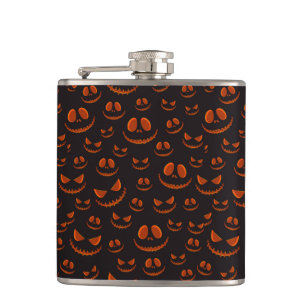 SCHWARZE UND ROTE SPOOKY HALLOWEEN PUMPKINS FLACHMANN