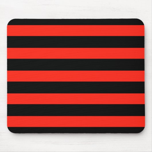 Schwarze und rote Streifen Mousepad (Vorne)
