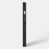 Schwarze und rote Venen iPhone Hülle (Linke Seite)