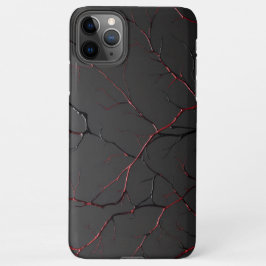 Schwarze und rote Venen iPhone 11Pro Max Hülle