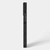 Schwarze und rote Venen iPhone Hülle (Linke Seite)