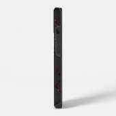 Schwarze und rote Venen iPhone Hülle (Linke Seite)