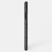 Schwarze und rote Venen iPhone Hülle (Rechte Seite)